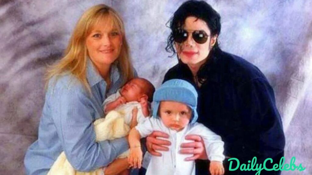 Debbie Rowe and Michael Jackson with Childrens