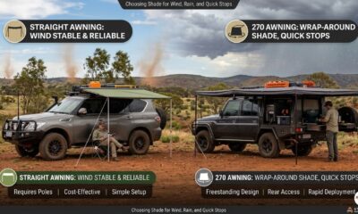 270 Awning vs Straight Awning, which is best for Aussie travellers?