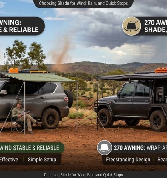 270 Awning vs Straight Awning, which is best for Aussie travellers?